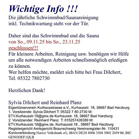 Linda Incl Pool, Sauna & Tiefgarage * Bad Harzburg